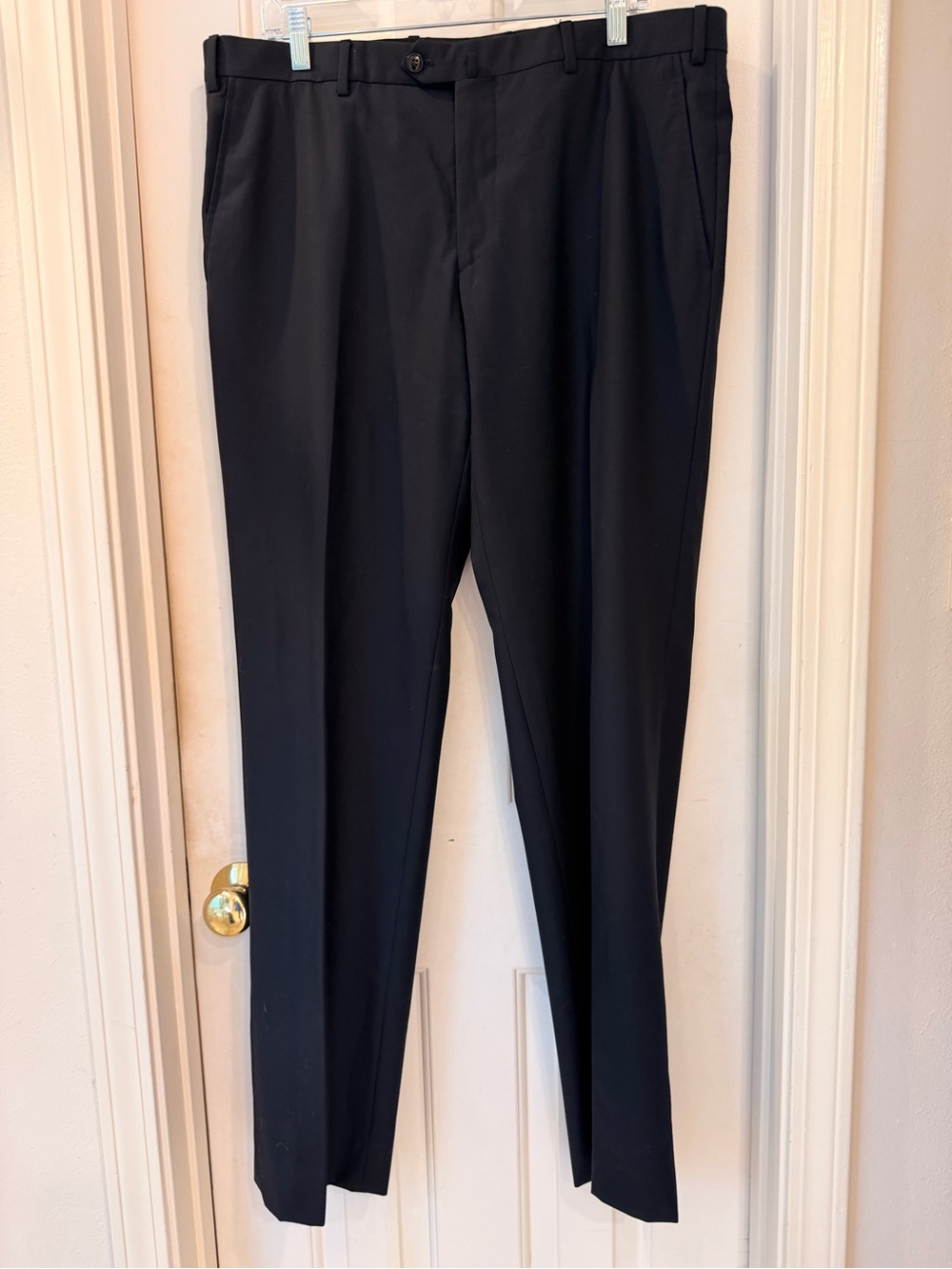 Georgie Armani Men's Classic Black Dress Pants, 100% Super Lana 180s, Sz 36 x 34 - Picture 13 of 16